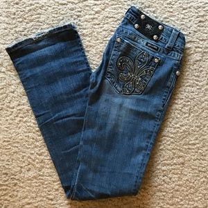 MISS ME Dark Wash Bootcut Jeans Sz 27